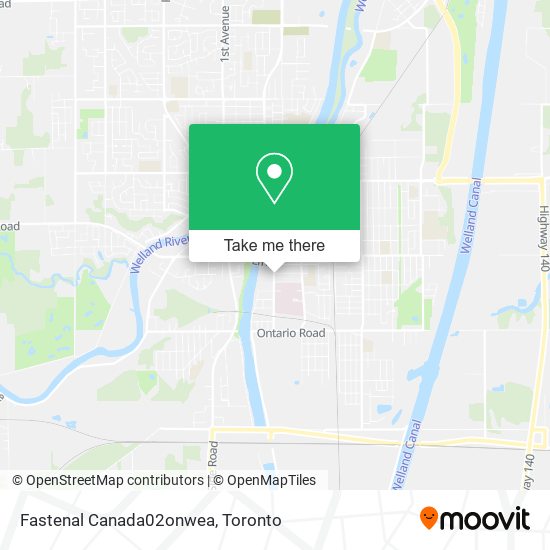 Fastenal Canada02onwea map