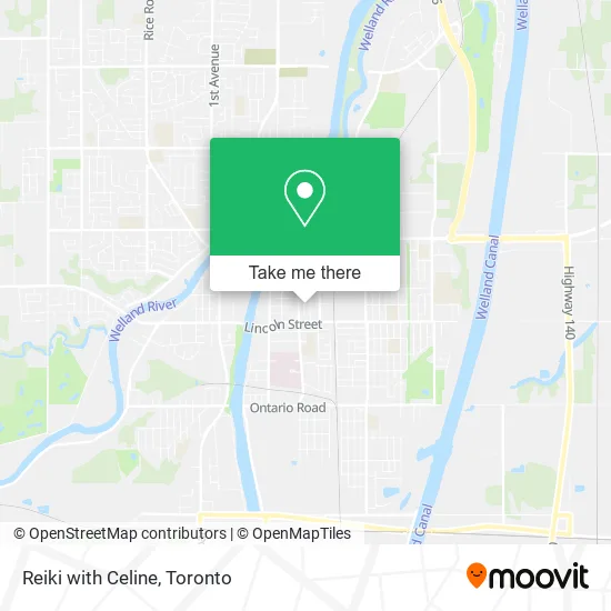 Reiki with Celine map