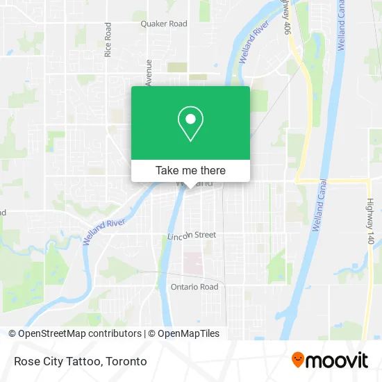 Rose City Tattoo map