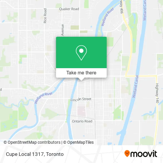 Cupe Local 1317 map
