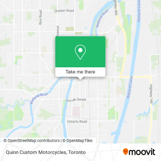 Quinn Custom Motorcycles map