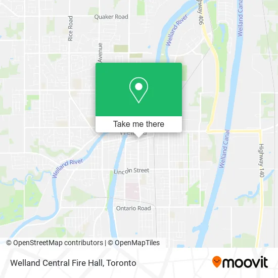 Welland Central Fire Hall map