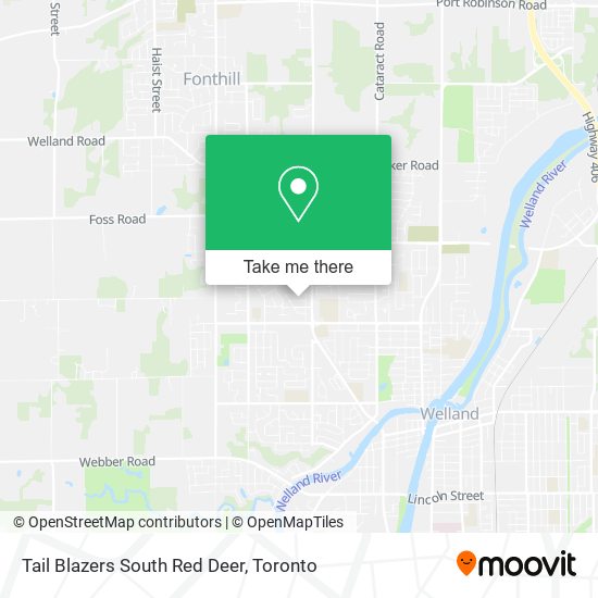 Tail Blazers South Red Deer map