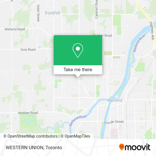 WESTERN UNION map