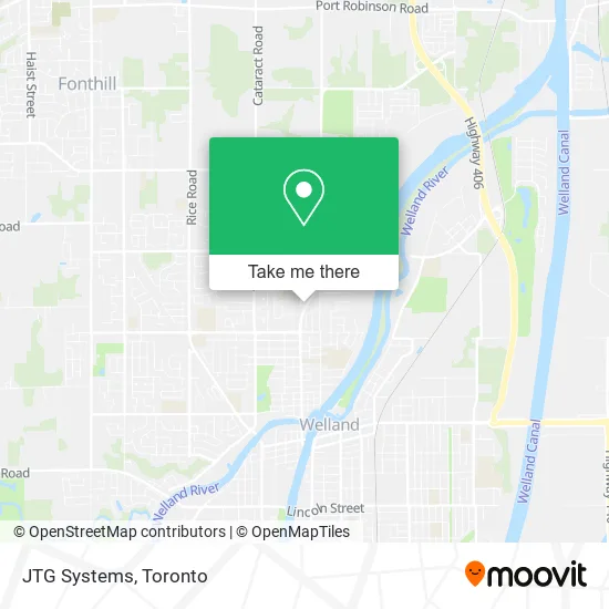 JTG Systems map