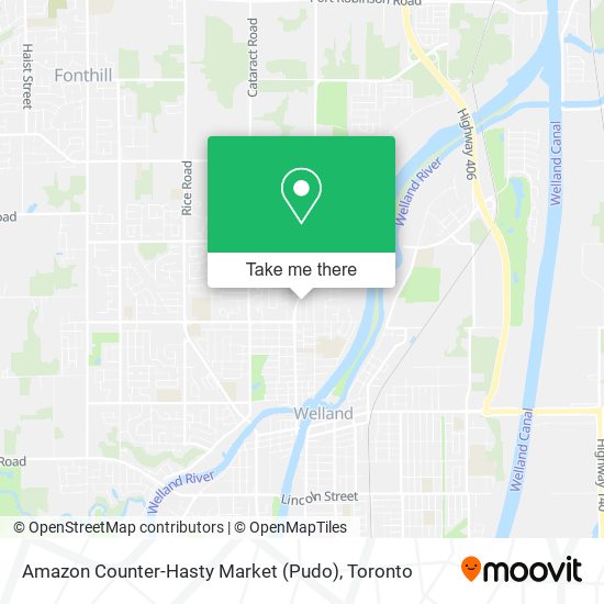 Amazon Counter-Hasty Market (Pudo) map