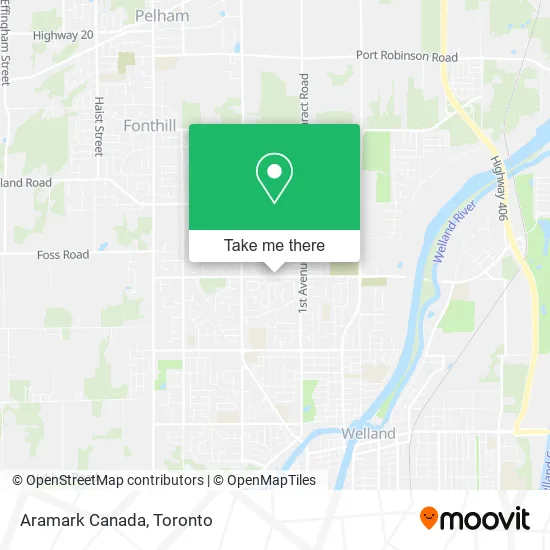 Aramark Canada map