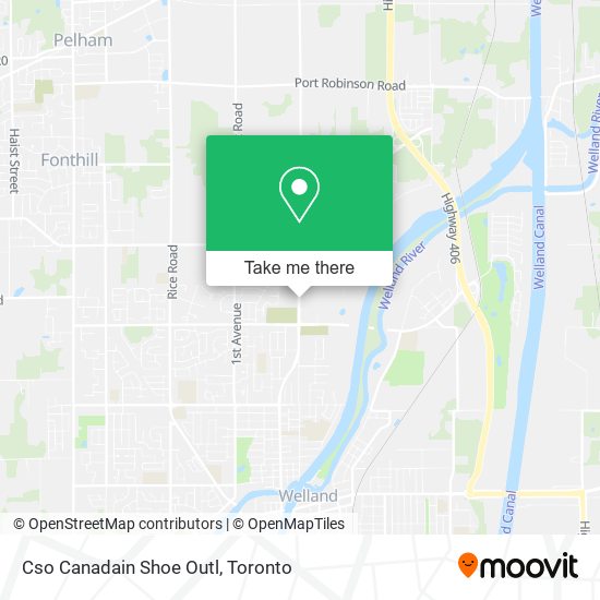 Cso Canadain Shoe Outl map