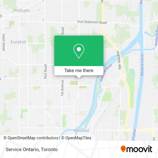 Service Ontario map