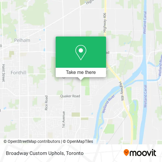 Broadway Custom Uphols map