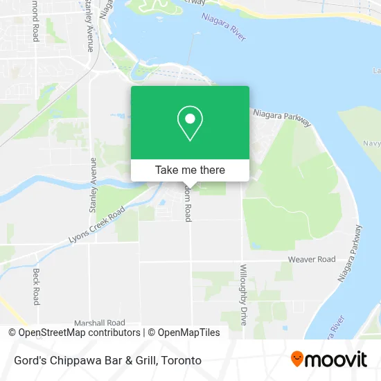 Gord's Chippawa Bar & Grill map