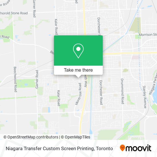 Niagara Transfer Custom Screen Printing map