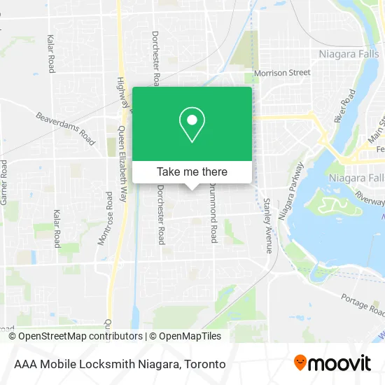 AAA Mobile Locksmith Niagara map