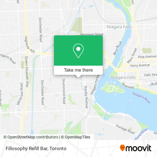 Fillosophy Refill Bar map