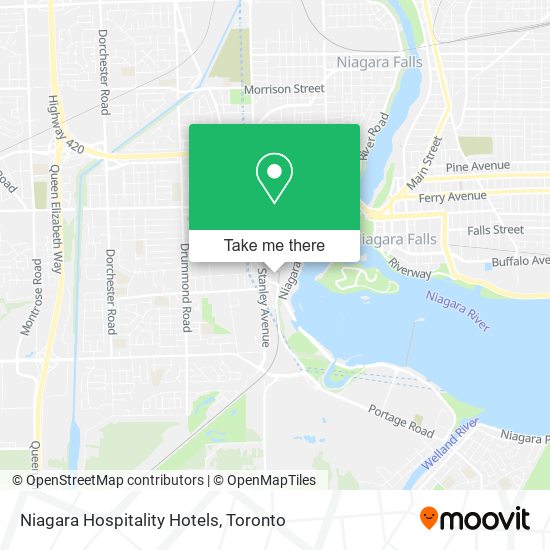 Niagara Hospitality Hotels map