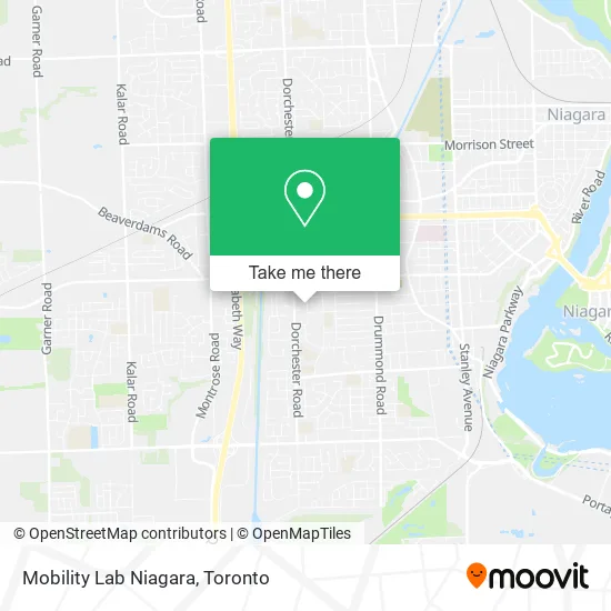 Mobility Lab Niagara map