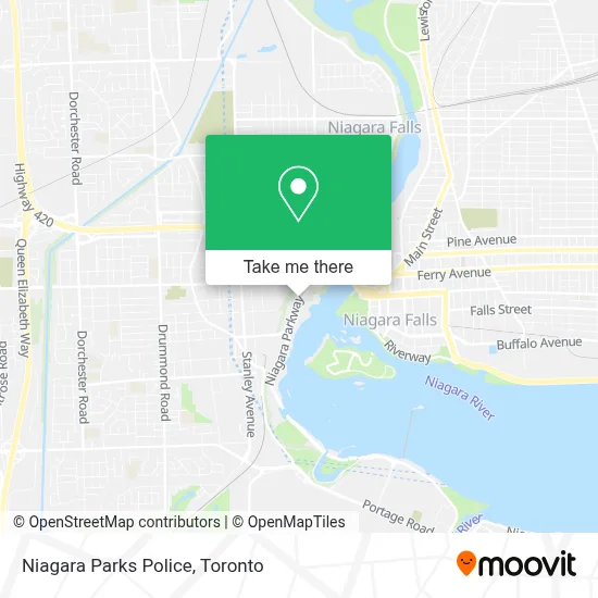 Niagara Parks Police map