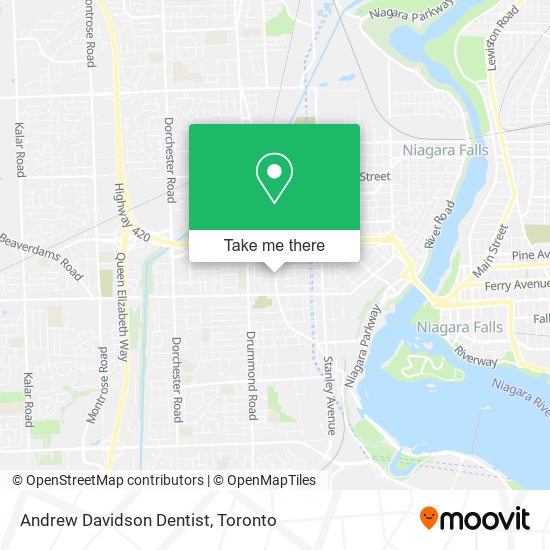 Andrew Davidson Dentist map