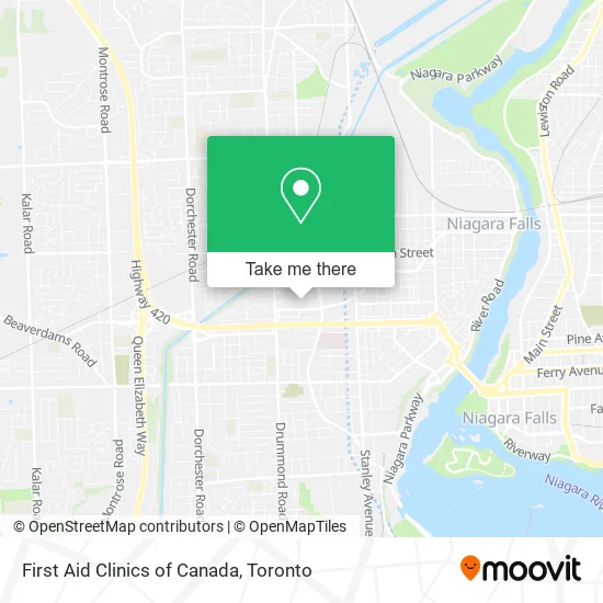 First Aid Clinics of Canada map