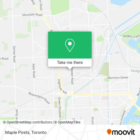 Maple Posts map