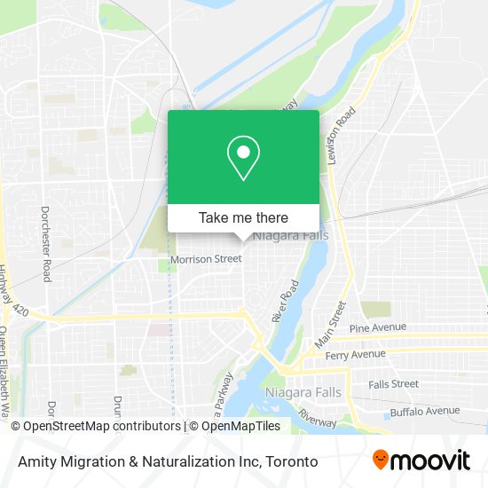 Amity Migration & Naturalization Inc map