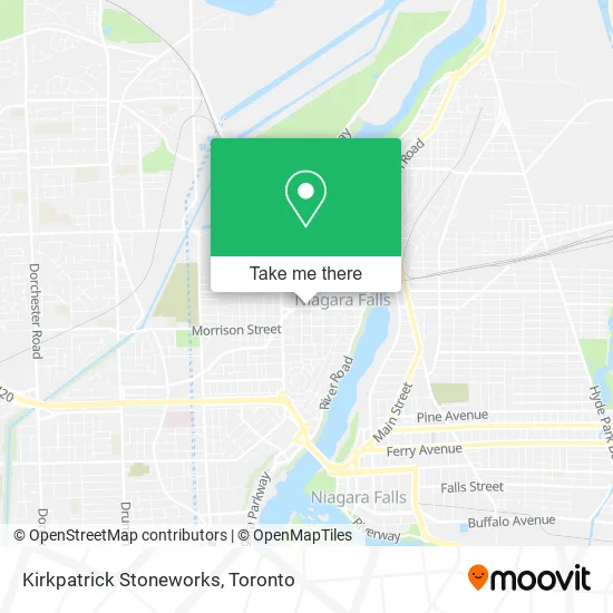 Kirkpatrick Stoneworks map