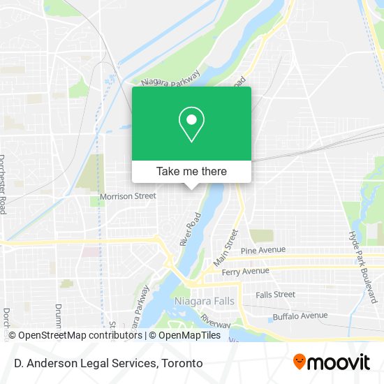 D. Anderson Legal Services map