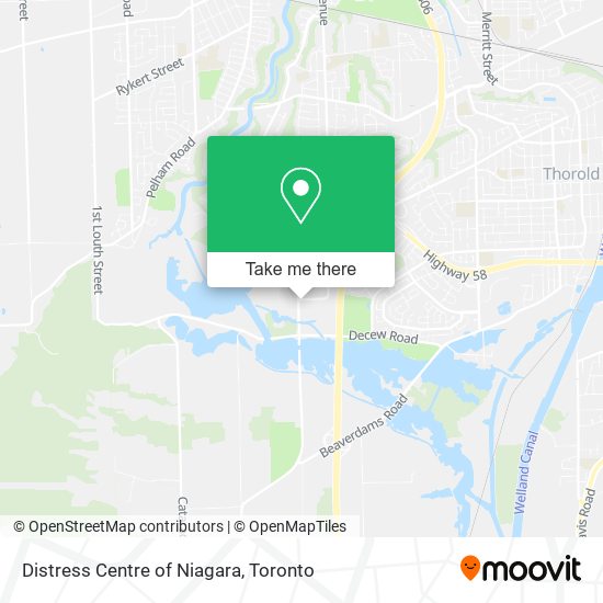 Distress Centre of Niagara map