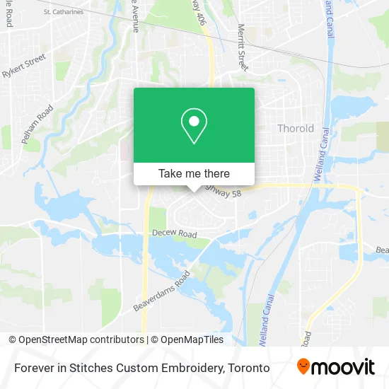 Forever in Stitches Custom Embroidery map