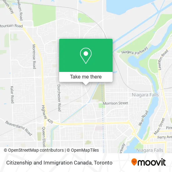 Citizenship and Immigration Canada map