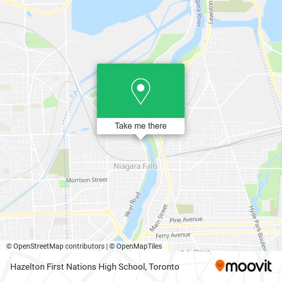 Hazelton First Nations High School map