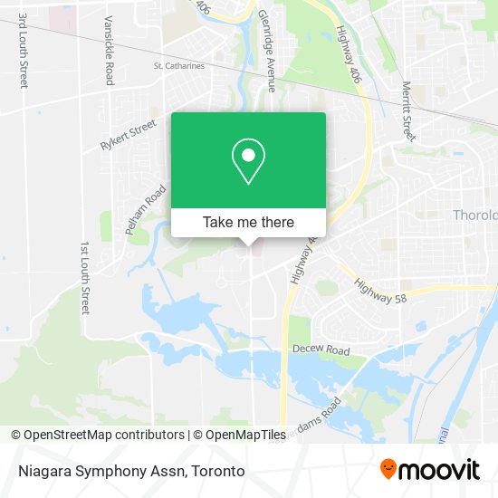 Niagara Symphony Assn map