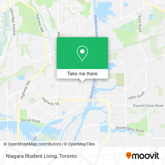 Niagara Student Living map