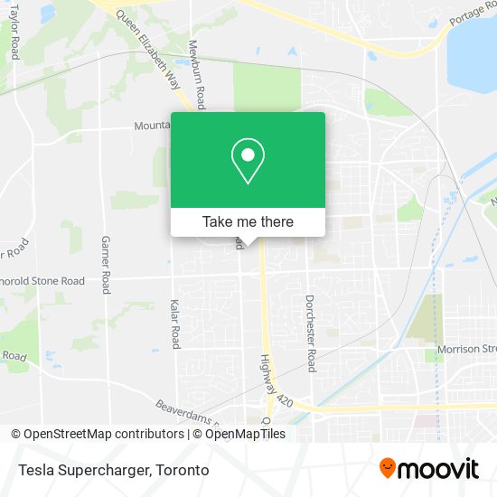 Tesla Supercharger map