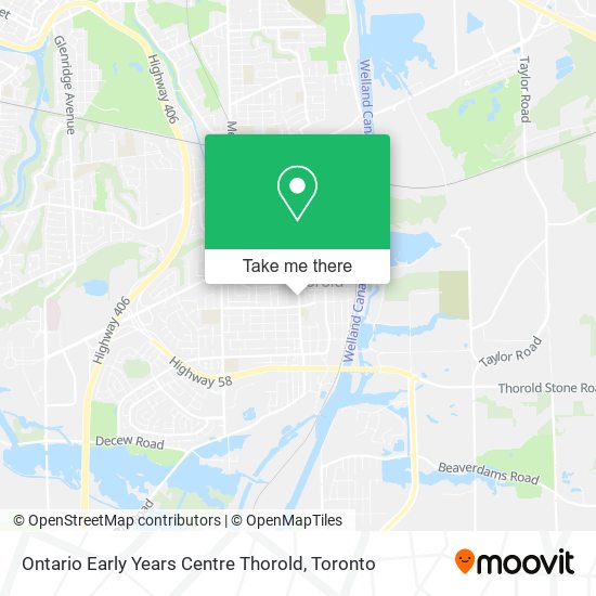 Ontario Early Years Centre Thorold plan