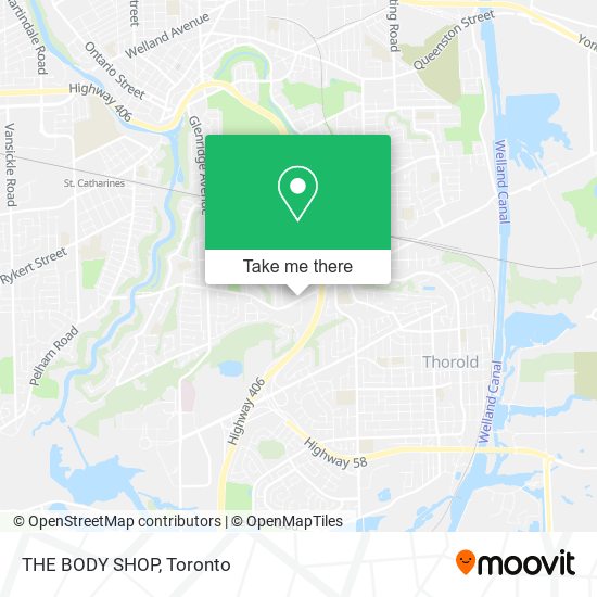 THE BODY SHOP map