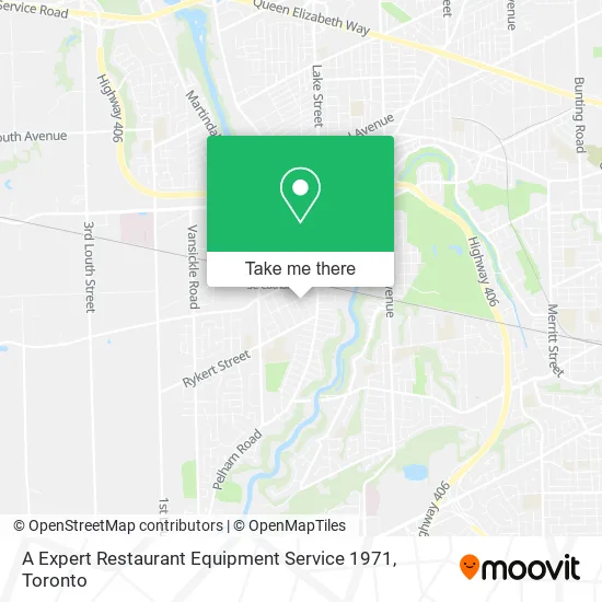 A Expert Restaurant Equipment Service 1971 map