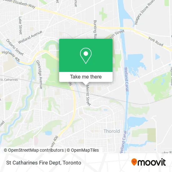 St Catharines Fire Dept map
