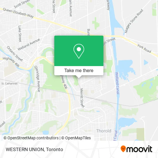 WESTERN UNION map