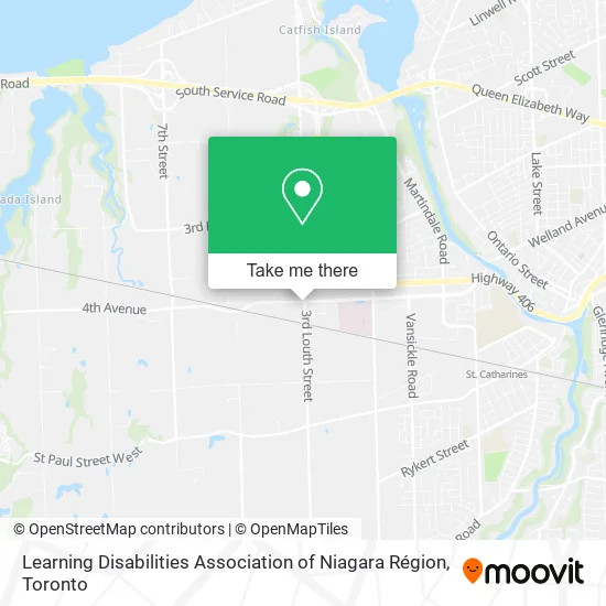 Learning Disabilities Association of Niagara Région map