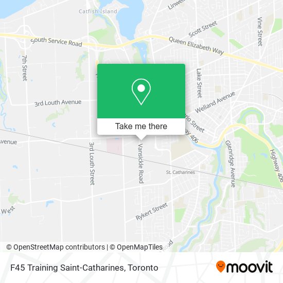 F45 Training Saint-Catharines map