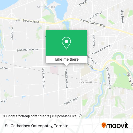 St. Catharines Osteopathy map