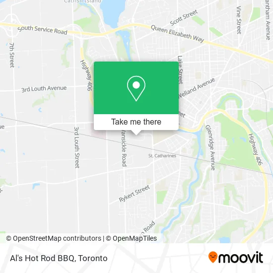 Al's Hot Rod BBQ map