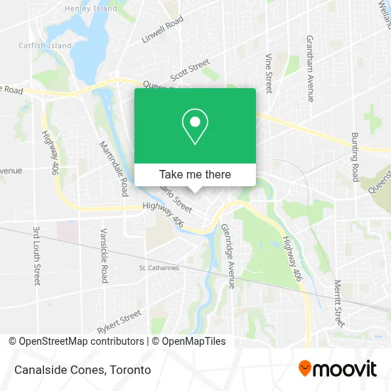 Canalside Cones map