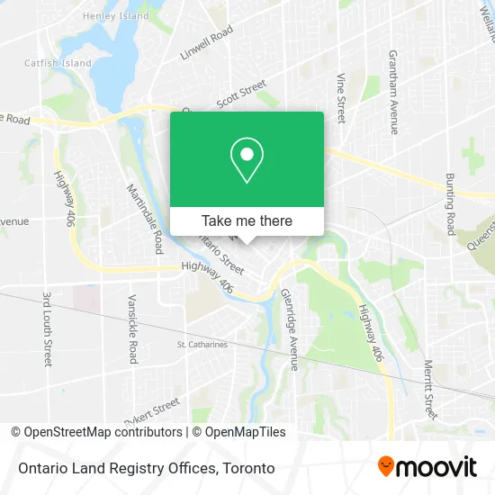 Ontario Land Registry Offices map