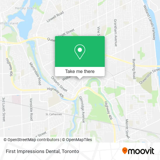 First Impressions Dental map