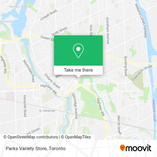Parks Variety Store map