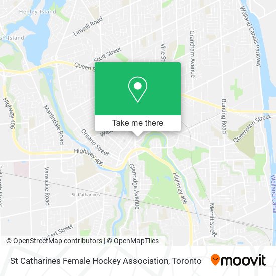 St Catharines Female Hockey Association map