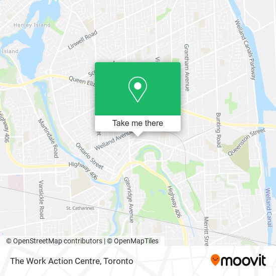 The Work Action Centre map