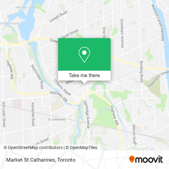 Market St Catharines map